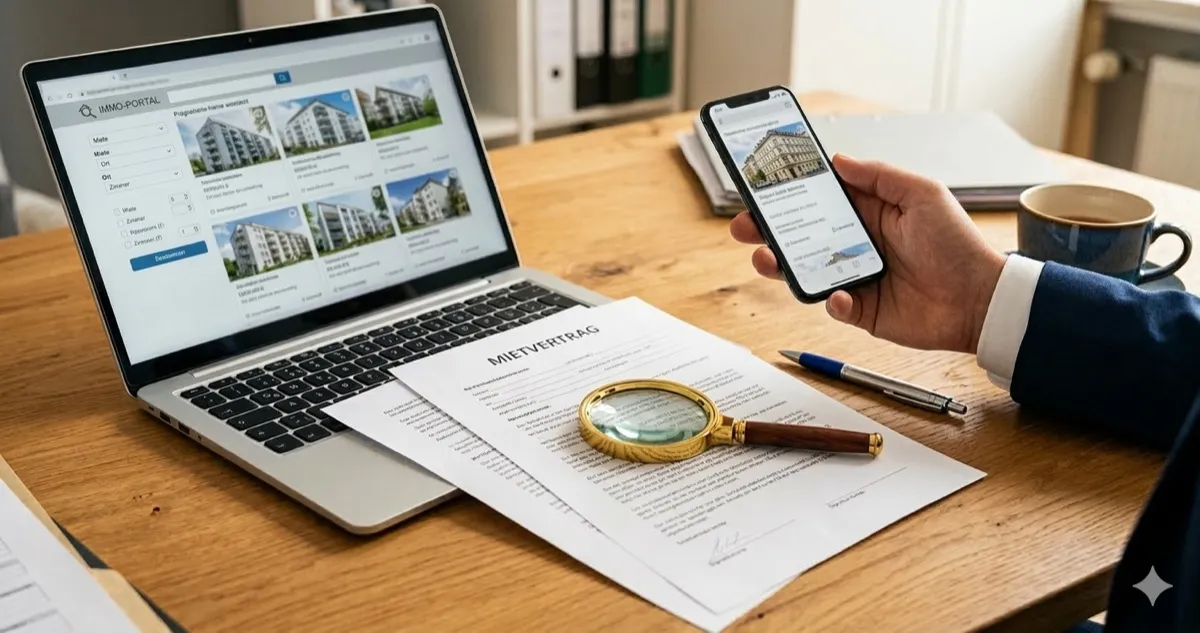 Vermieter dokumentiert Beweise für unerlaubte Untervermietung am Laptop